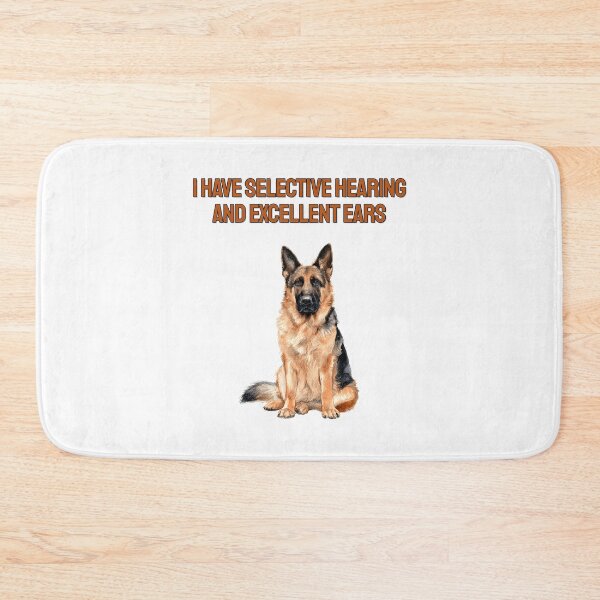 Item preview, German Shepherd Big Ears Watercolour Sarcastic Dog Quote designed and sold by NatureUnleashed.