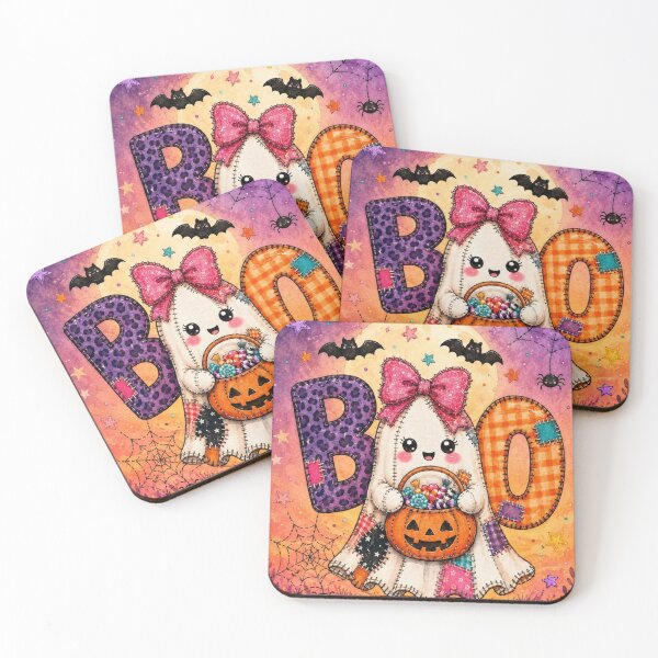 Item preview, Kawaii Halloween Patchwork Ghost designed and sold by Pure Craft.