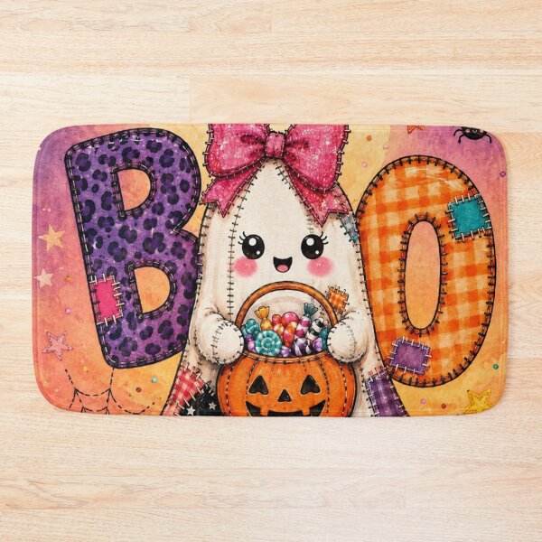 Item preview, Kawaii Halloween Patchwork Ghost designed and sold by Pure Craft.