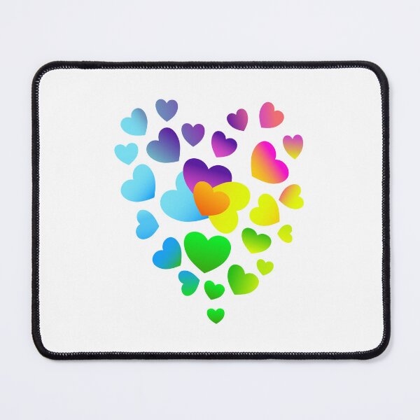 Item preview, colorful hearts, heart-shaped designed and sold by creationsforyu.