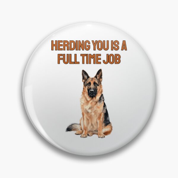 Item preview, Herding German Shepherd Watercolour Sarcastic Dog Saying designed and sold by NatureUnleashed.