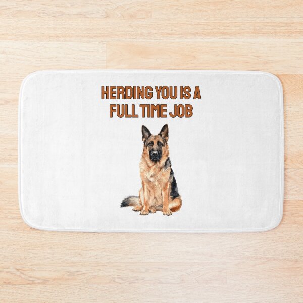 Item preview, Herding German Shepherd Watercolour Sarcastic Dog Saying designed and sold by NatureUnleashed.