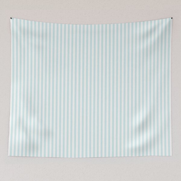 Item preview, Narrow stripes in aqua blue and white color designed and sold by RishabhArts1.