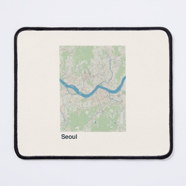 Item preview, Seoul Minimalistic Map Art designed and sold by MapsNerd.
