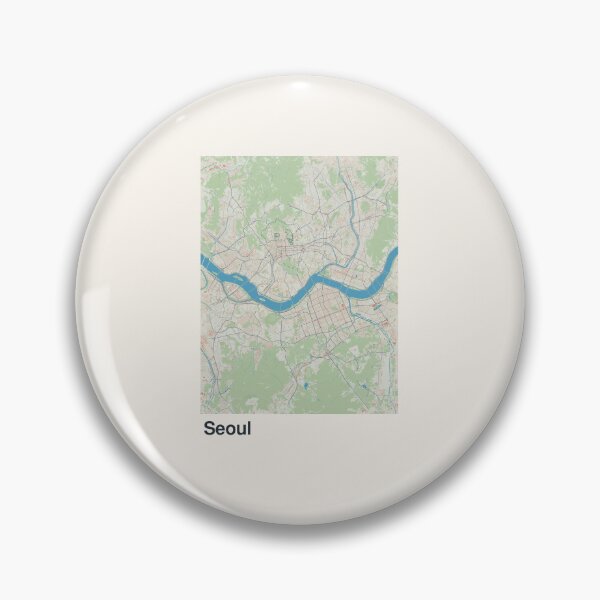 Artikelvorschau, Minimalistische Kartenkunst von Seoul entworfen und verkauft von MapsNerd.