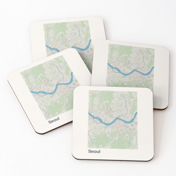 Item preview, Seoul Minimalistic Map Art designed and sold by MapsNerd.