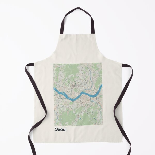 Item preview, Seoul Minimalistic Map Art designed and sold by MapsNerd.
