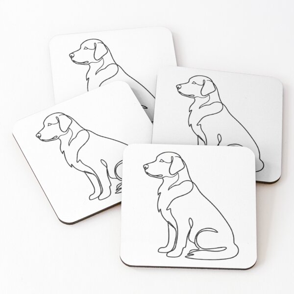 Item preview, Golden Retriever Line Art Minimalist Dog Gift designed and sold by GTFullShop.