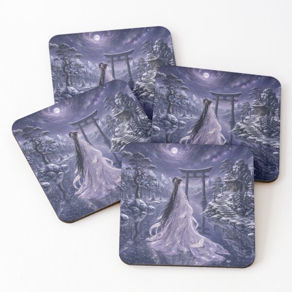 Item preview, Ethereal Moon Goddess in Winter Landscape designed and sold by AnnArtshock.