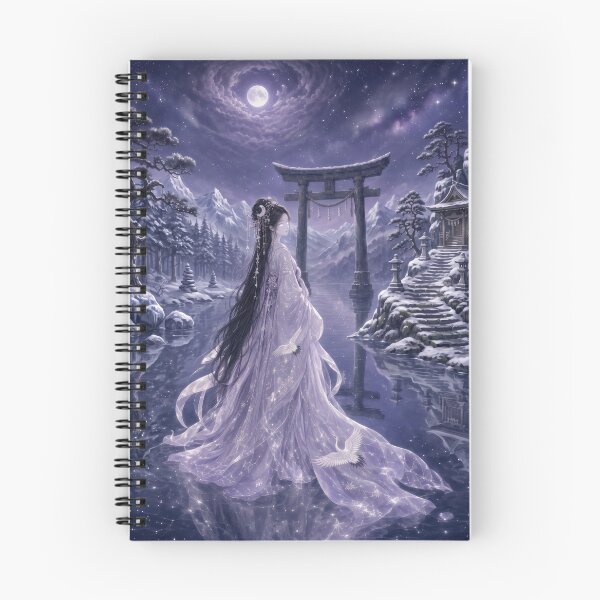 Item preview, Ethereal Moon Goddess in Winter Landscape designed and sold by AnnArtshock.
