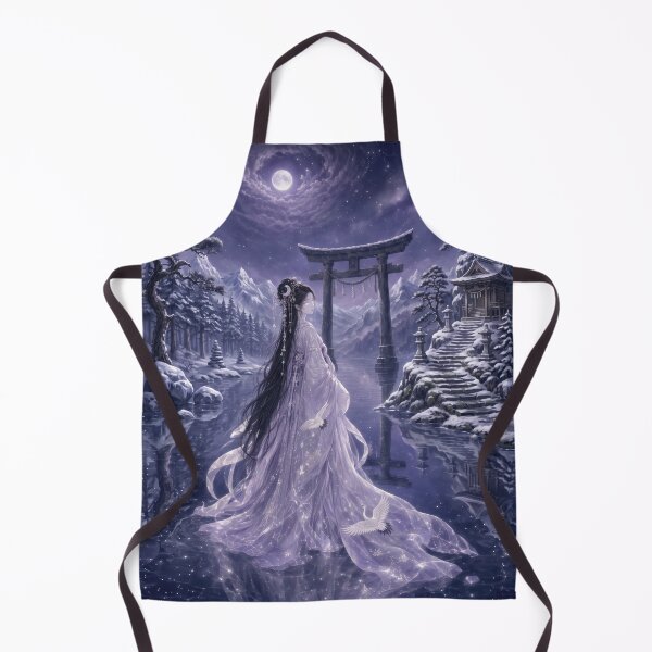 Item preview, Ethereal Moon Goddess in Winter Landscape designed and sold by AnnArtshock.