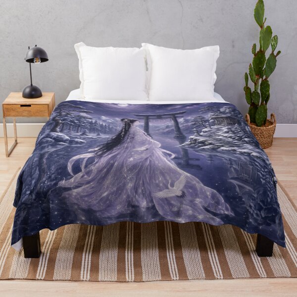 Item preview, Ethereal Moon Goddess in Winter Landscape designed and sold by AnnArtshock.