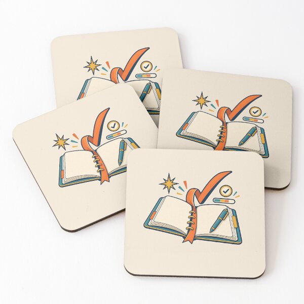 Item preview, Planner Lover Gift – Retro Journal Checkmark Productivity Design designed and sold by astersgraphics.