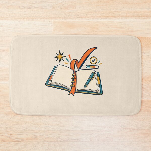 Item preview, Planner Lover Gift – Retro Journal Checkmark Productivity Design designed and sold by astersgraphics.