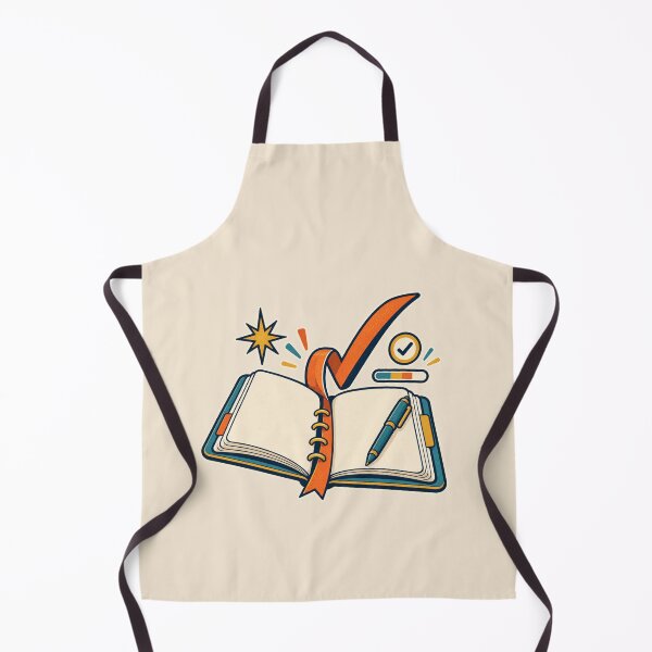 Item preview, Planner Lover Gift – Retro Journal Checkmark Productivity Design designed and sold by astersgraphics.