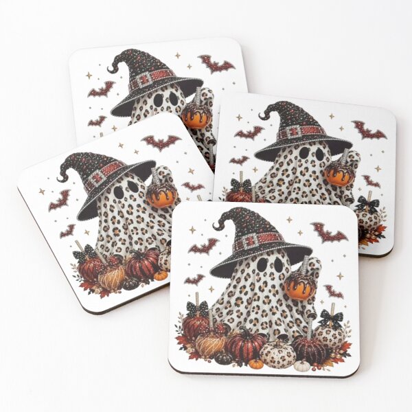 Item preview, Spooky Leopard Ghost Halloween Witch Hat Pumpkin Autumn Fall Design designed and sold by storeInsight.