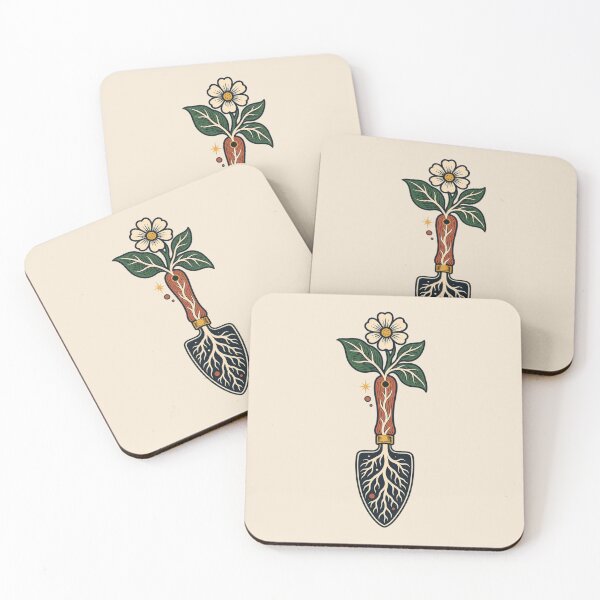 Item preview, Gardener Gift – Botanical Trowel Roots and Flower Design designed and sold by astersgraphics.