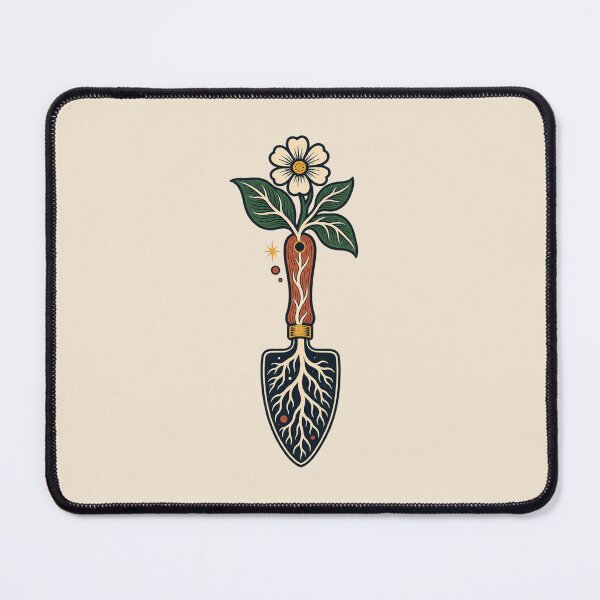 Item preview, Gardener Gift – Botanical Trowel Roots and Flower Design designed and sold by astersgraphics.