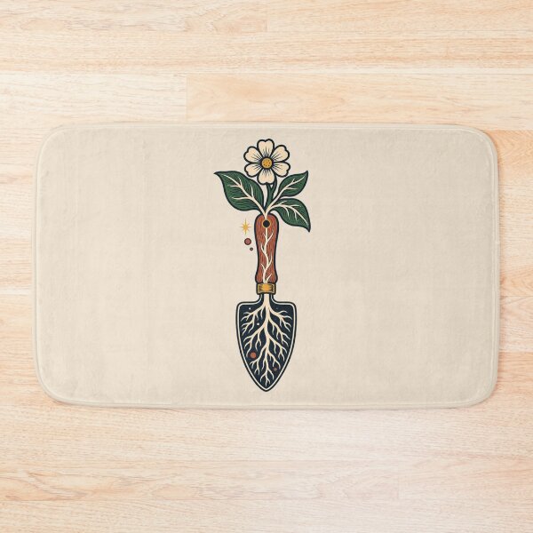 Item preview, Gardener Gift – Botanical Trowel Roots and Flower Design designed and sold by astersgraphics.