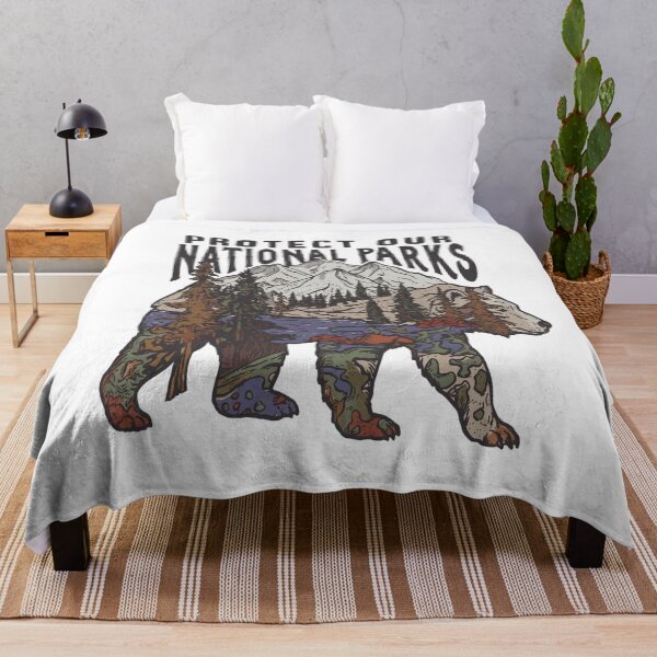 Item preview, Protect Our National Parks - Vintage Bear Nature designed and sold by Shopeon Designs.