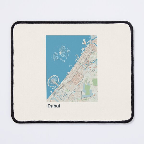 Item preview, Dubai Minimalistic Map Art designed and sold by MapsNerd.