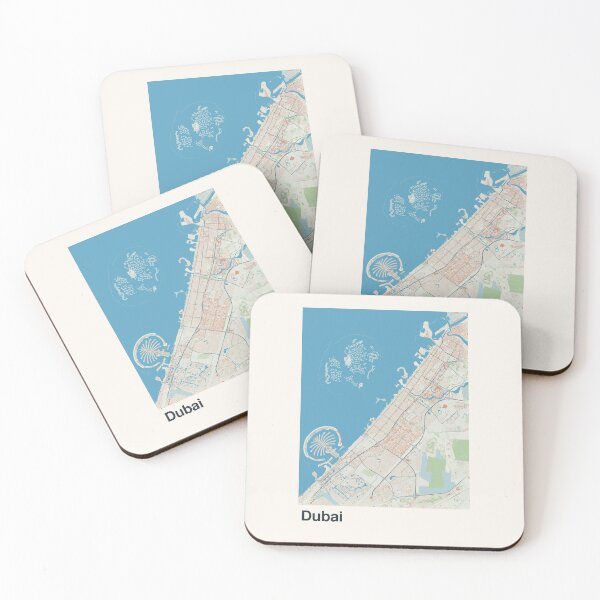 Item preview, Dubai Minimalistic Map Art designed and sold by MapsNerd.