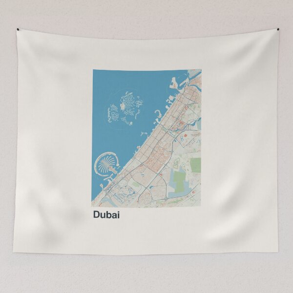Item preview, Dubai Minimalistic Map Art designed and sold by MapsNerd.