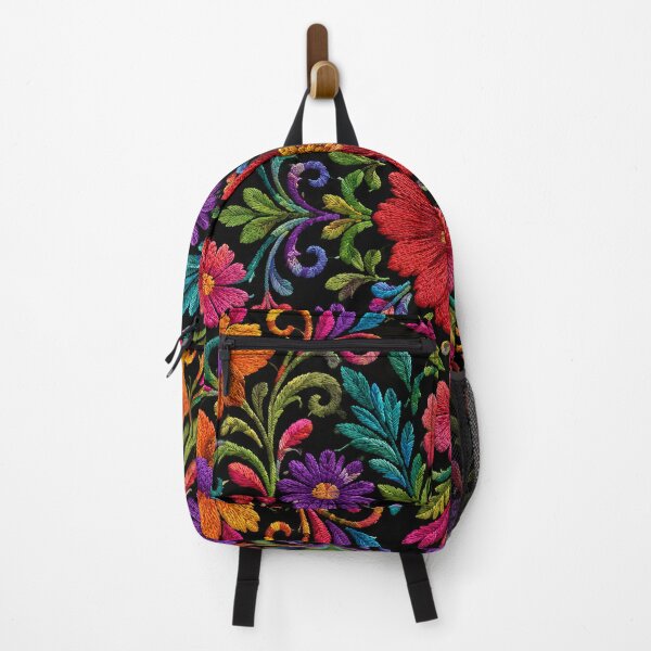 Item preview, Mexican Folk Floral Pattern | Colorful Traditional Textile Art designed and sold by BrainCurves.
