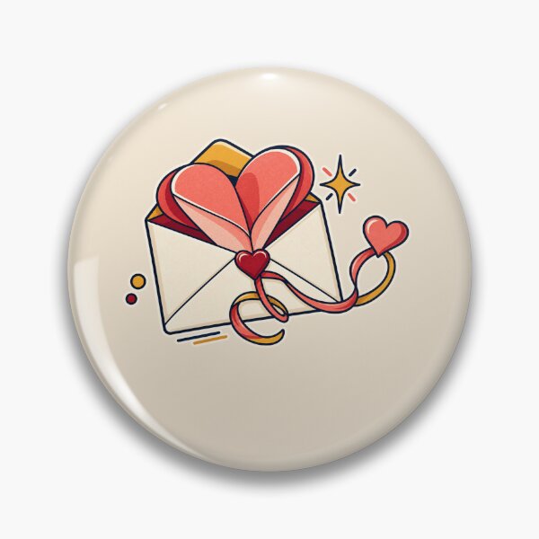 Item preview, Valentine Love Letter – Retro Heart Envelope Gift Design designed and sold by astersgraphics.