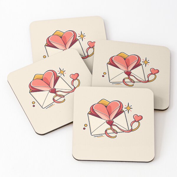 Item preview, Valentine Love Letter – Retro Heart Envelope Gift Design designed and sold by astersgraphics.
