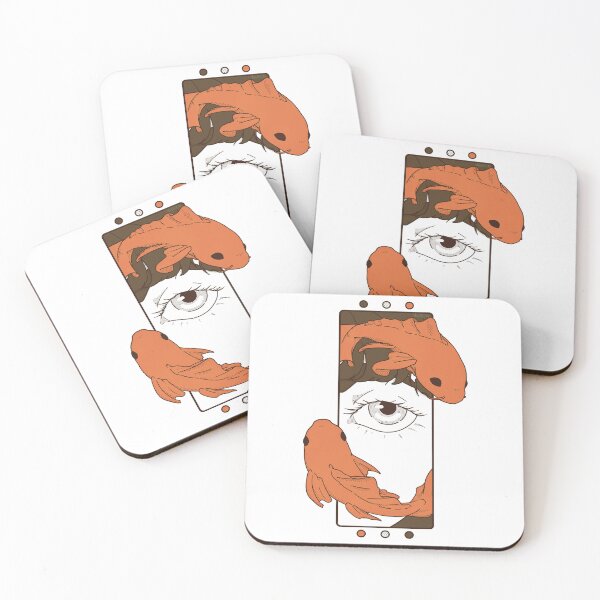 Item preview, Eye and Koi fish -Orange- illustration - Comic style designed and sold by Houst-cn.