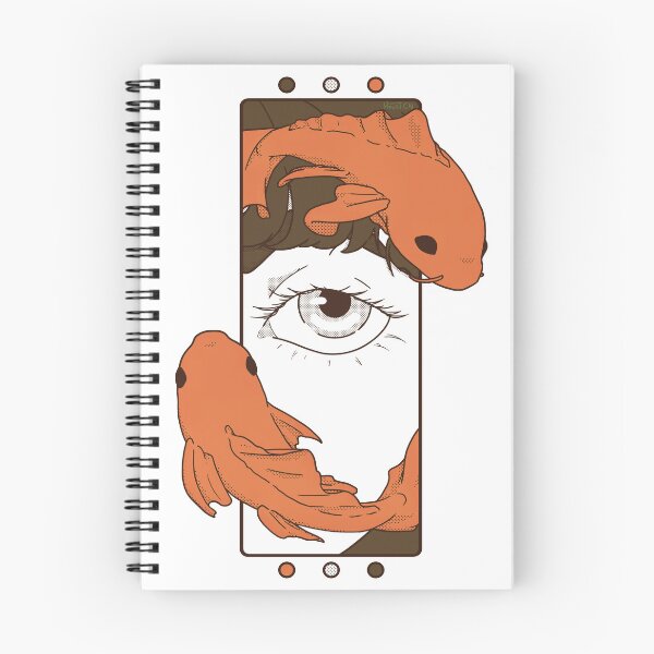 Item preview, Eye and Koi fish -Orange- illustration - Comic style designed and sold by Houst-cn.