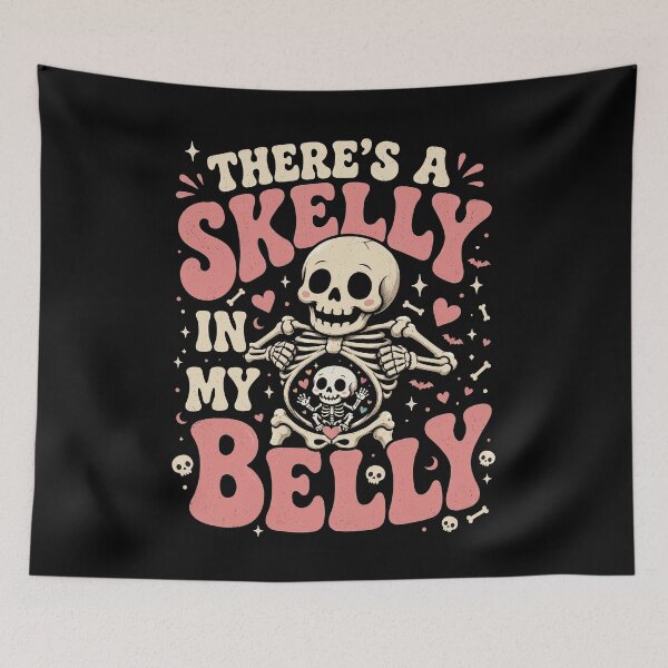 Item preview, There's a Skelly in My Belly  designed and sold by J-Style-Design.
