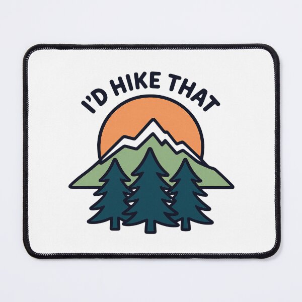 Item preview, I’d Hike That Minimal Mountain Sunset Hiking Design designed and sold by GabeMountainArt.