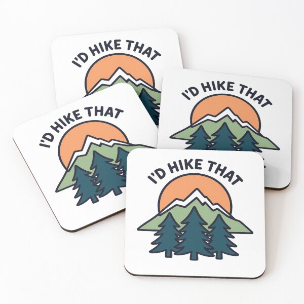 Item preview, I’d Hike That  Minimal Mountain Sunset Hiking Design designed and sold by GabeMountainArt.