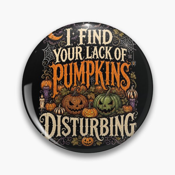 Item preview, I Find Your Lack of Pumpkins Disturbing Halloween Jack o lantern designed and sold by J-Style-Design.