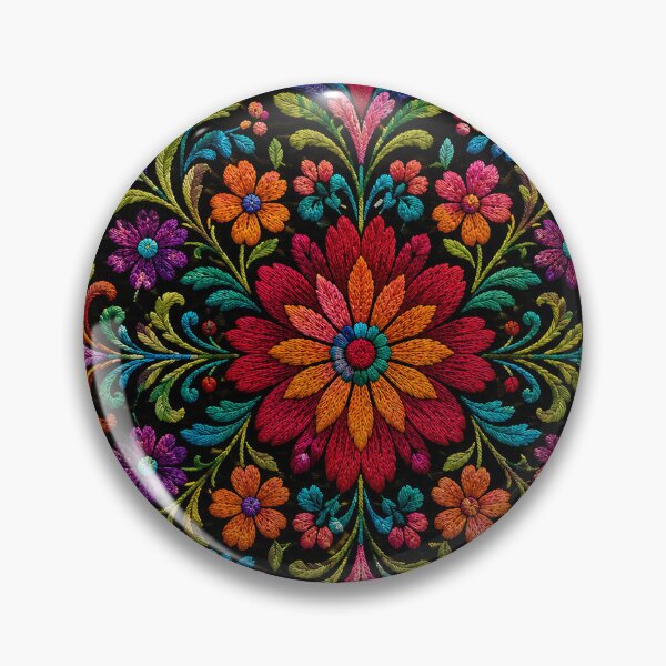 Item preview, Mexican Folk Art Floral Pattern | Colorful Traditional Flower Design designed and sold by BrainCurves.