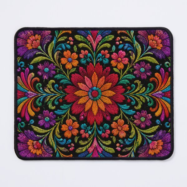 Item preview, Mexican Folk Art Floral Pattern | Colorful Traditional Flower Design designed and sold by BrainCurves.