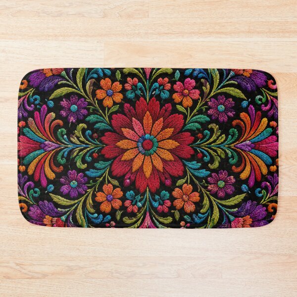 Item preview, Mexican Folk Art Floral Pattern | Colorful Traditional Flower Design designed and sold by BrainCurves.