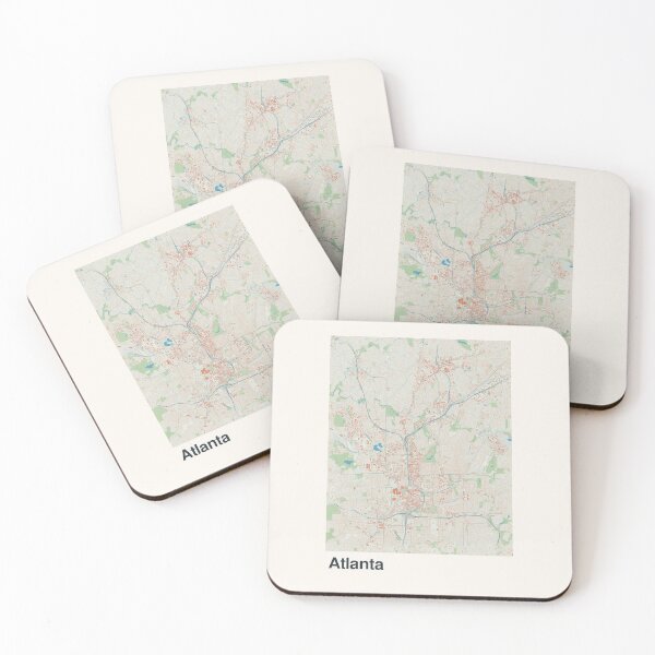Item preview, Atlanta Minimalistic Map Art designed and sold by MapsNerd.