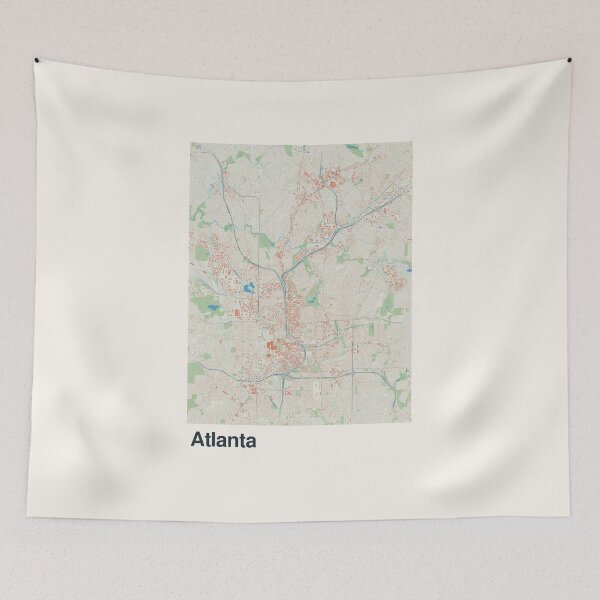 Item preview, Atlanta Minimalistic Map Art designed and sold by MapsNerd.