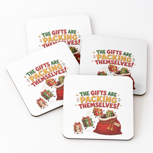 Item preview, The Gifts Are Packing Themselves! | Funny Christmas designed and sold by MotylekAnia.