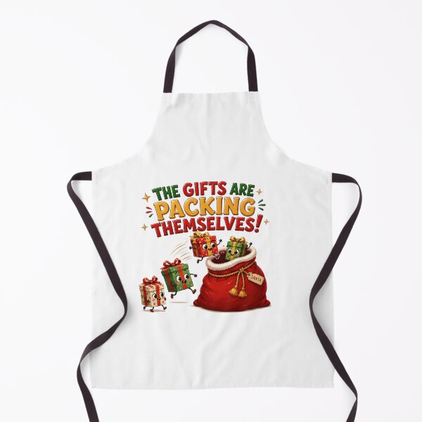 Item preview, The Gifts Are Packing Themselves! | Funny Christmas designed and sold by MotylekAnia.