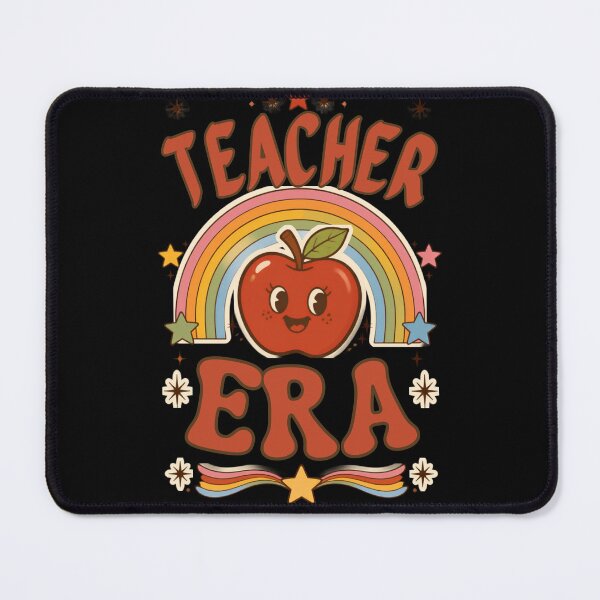 Item preview, Teacher Era Groovy Retro School Apple Rainbow designed and sold by ScriptedMoments.
