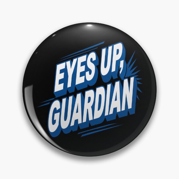 Item preview, Eyes Up Guardian Blue Graphic Retro designed and sold by Evakenyon.