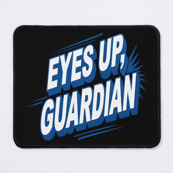 Item preview, Eyes Up Guardian Blue Graphic Retro designed and sold by Evakenyon.