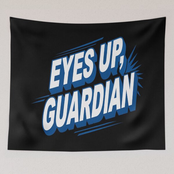 Item preview, Eyes Up Guardian Blue Graphic Retro designed and sold by Evakenyon.