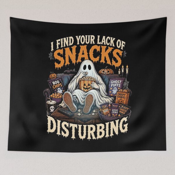 Item preview, I Find Your Lack of Snacks Disturbing Funny Ghost Halloween designed and sold by J-Style-Design.
