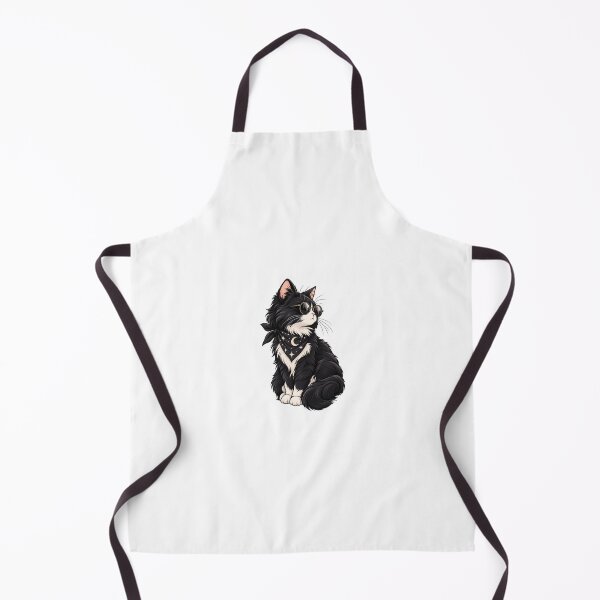Item preview, Cool Smoking Cat with Round Glasses and Sky Blue Bandana designed and sold by SociallyDeadClub.