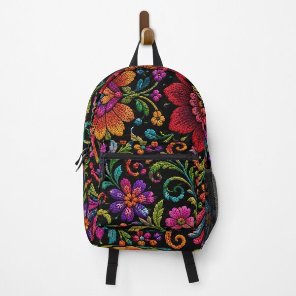 Item preview, Mexican Folk Floral Art | Colorful Traditional Textile Pattern designed and sold by BrainCurves.